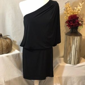 Jessica Simpson, blouson dress, one-shoulder